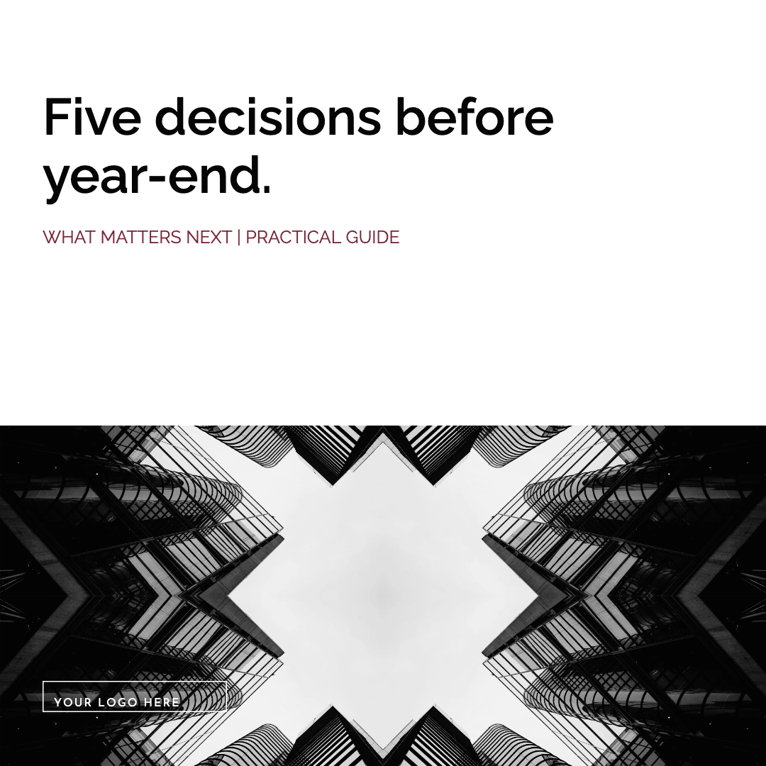 LinkedIn document cover with a Your Logo Here position